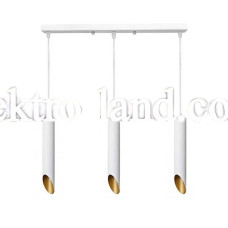Светильник подвесной лофт MSK Electric Slice на три плафона NL 3722-3W белый