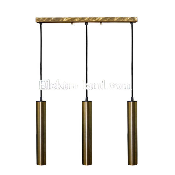 Подвесной светильник лофт MSK Electric Tube NL 3522-3-BN бронза