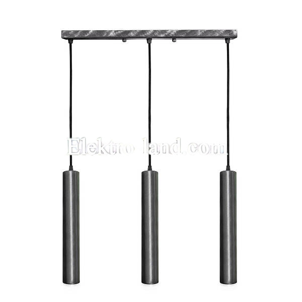 Светильник подвесной лофт MSK Electric Tube NL 3522-3 серебро