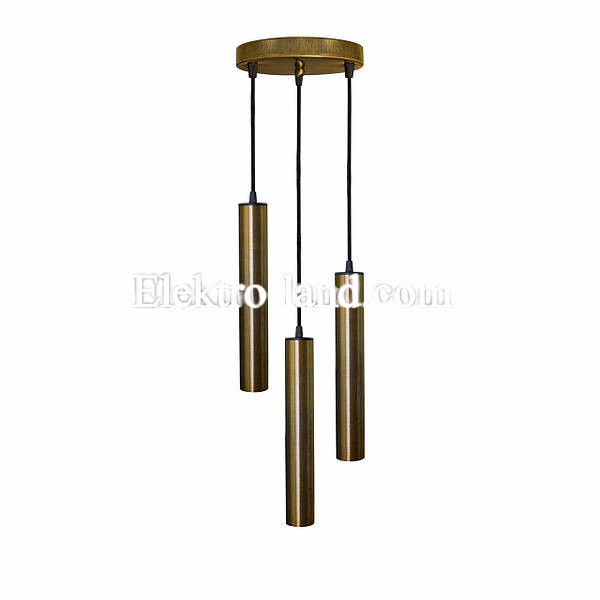Светильник подвесной лофт MSK Electric Tube NL 3522-3R BN бронза