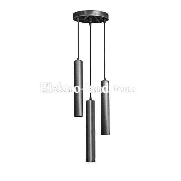 Подвесной светильник лофт MSK Electric Tube NL 3522-3R серебро