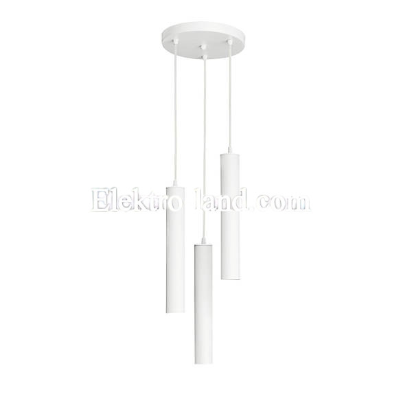 Подвесной светильник лофт MSK Electric Tube NL-3522-3R белый