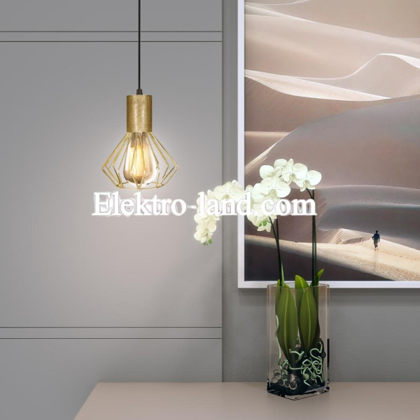 Светильник лофт MSK Electric Diadem подвесной NL 2215 BN бронза