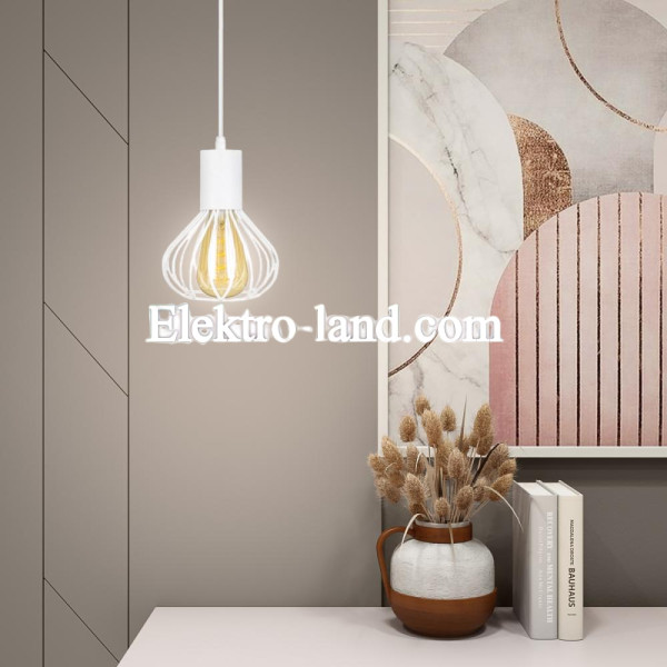 Светильник лофт MSK Electric Diadem подвесной белый NL 2215 WH