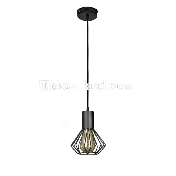 Светильник лофт MSK Electric Diadem подвесной NL 2215 черный