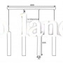 Светильник подвесной  MSK Electric Tube NL 3522-4 черный