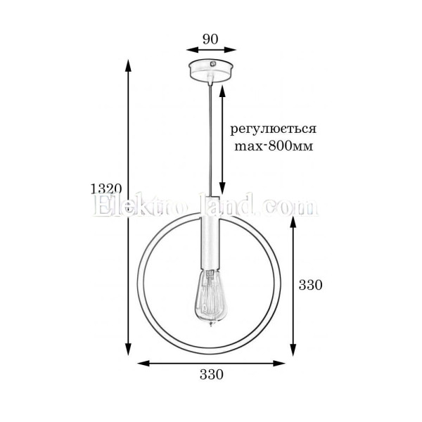 Светильник подвесной MSK Electric Asket под лампу Е27 NL 3033 WH белый (круг)
