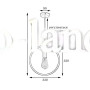 Светильник подвесной MSK Electric Asket под лампу Е27 NL 3033 WH белый (круг)
