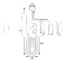 Светильник подвесной MSK Electric Catania в стиле лофт под лампу Е27 NL 3019 BK черный
