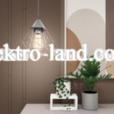 Светильник подвесной MSK Electric Crystal в стиле лофт NL 0535 CR серебро "Кристалл" 