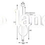 Светильник подвесной в стиле лофт MSK Electric Disk под лампу Е27 NL 2650 BK