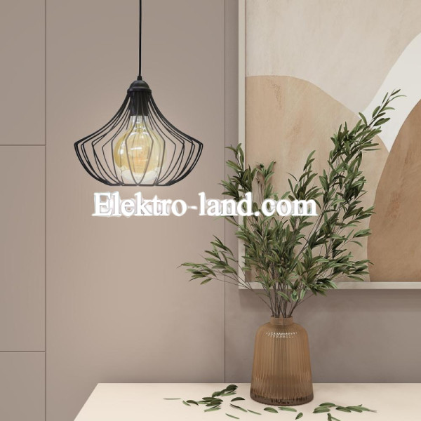 Светильник подвесной в стиле лофт MSK Electric Mexico NL 2825 черный "Мехико"