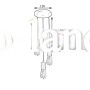 Светильник подвесной на три патрона MSK Electric Asket NL 660-3R W белый