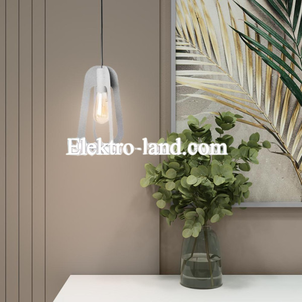 Светильник подвесной MSK Electric Catania в стиле лофт под лампу Е27 NL 3019 GR серый муар