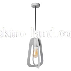 Светильник подвесной MSK Electric Catania в стиле лофт под лампу Е27 NL 3019 GR серый муар
