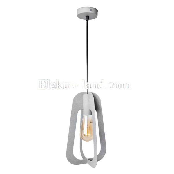 Светильник подвесной MSK Electric Catania в стиле лофт под лампу Е27 NL 3019 GR серый муар