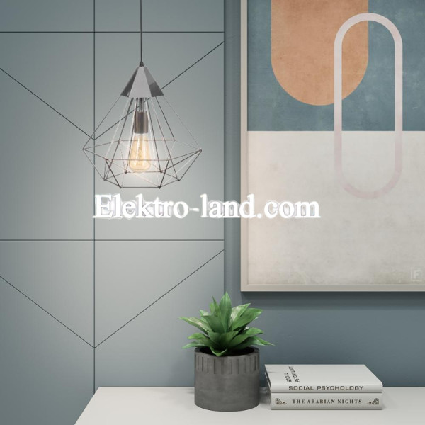 Светильник подвесной в стиле лофт MSK Electric Crystal NL 0538 CR хром "Кристалл" большой