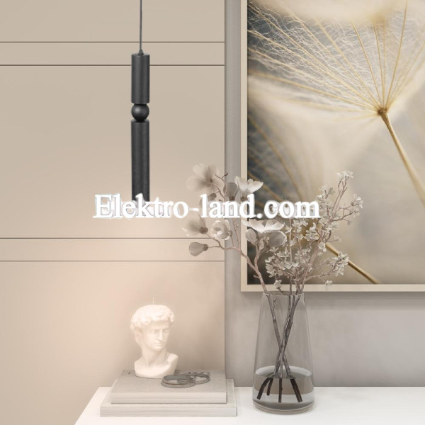 Светильник подвесной MSK Electric Antique NL 40500 BK+BK черный 