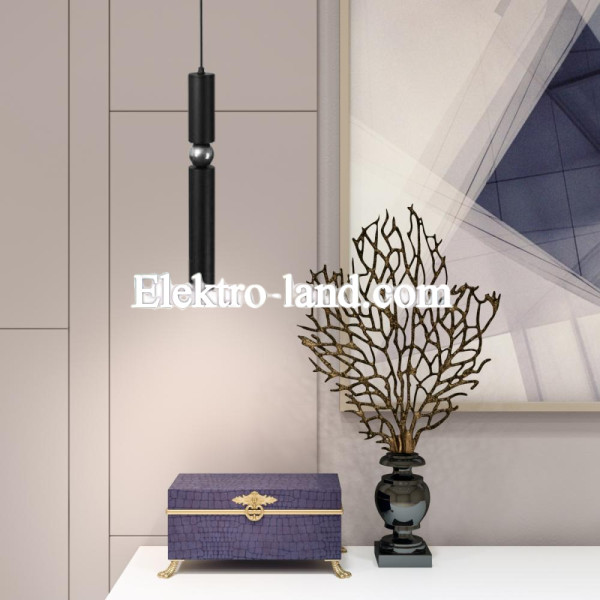 Светильник подвесной MSK Electric Antique NL 40500 BK+CR черный+хром