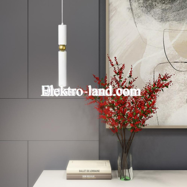 Светильник подвесной MSK Electric Antique NL 40500 WH+BN белый+бронза