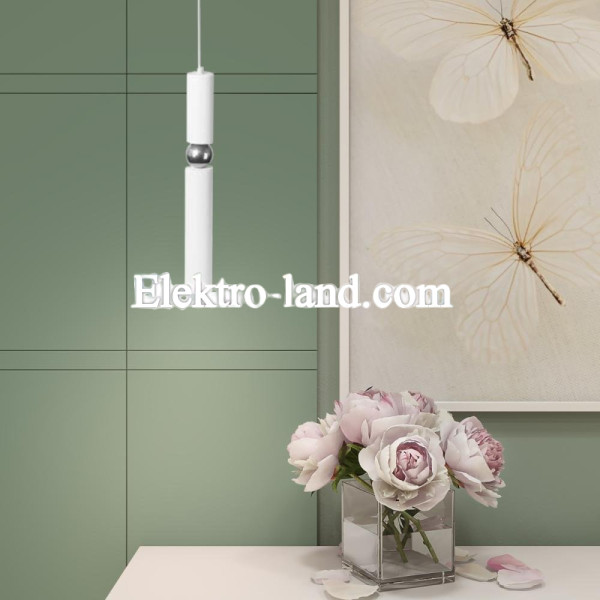 Светильник подвесной MSK Electric Antique NL 40500 WH+CR белый+хром
