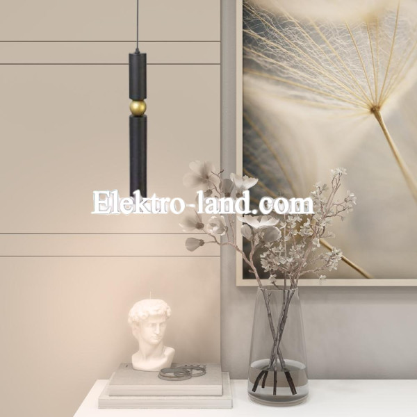 Светильник подвесной MSK Electric Antique NL 40500 BK+BN черный+бронза