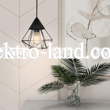 Светильник подвесной в стиле лофт MSK Electric Crystal NL 0535  черный "Кристал"