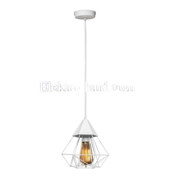 Светильник подвесной в стиле лофт MSK Electric Crystal NL 0535 W белый "Кристал"