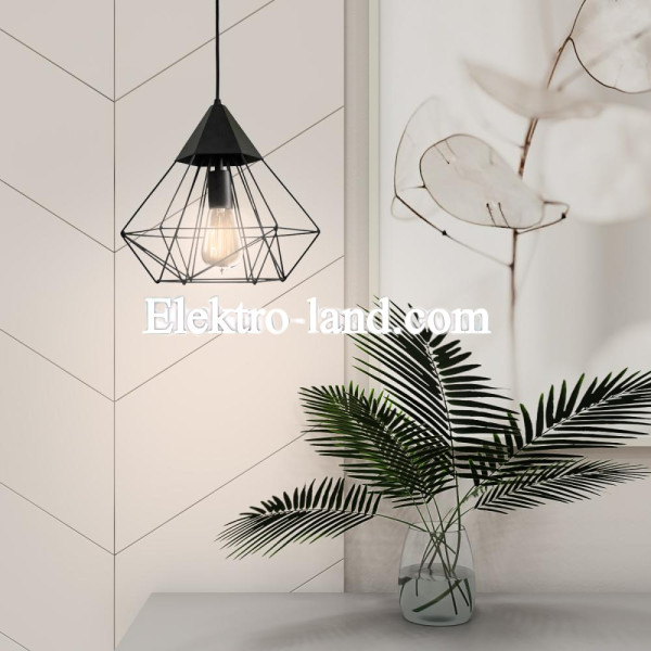 Светильник подвесной в стиле лофт MSK Electric Crystal NL 0538 черный "Кристалл" большой