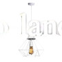 Светильник подвесной в стиле лофт MSK Electric Crystal NL 0538 W белый "Кристалл" большой