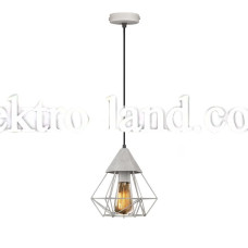 Светильник подвесной MSK Electric Crystal в стиле лофт MR 0535 GR серый "Кристалл"