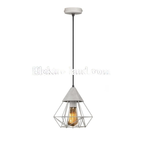 Светильник подвесной MSK Electric Crystal в стиле лофт MR 0535 GR серый "Кристалл"