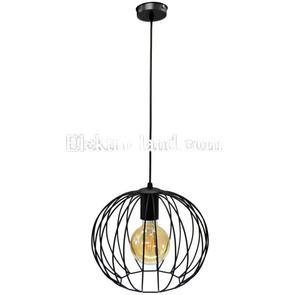 Светильник подвесной в стиле лофт MSK Electric Globe NL 2722  черный "Глоби"