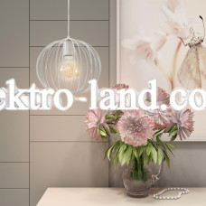 Светильник подвесной в стиле лофт MSK Electric Globe NL 2722 W белый "Глоби"