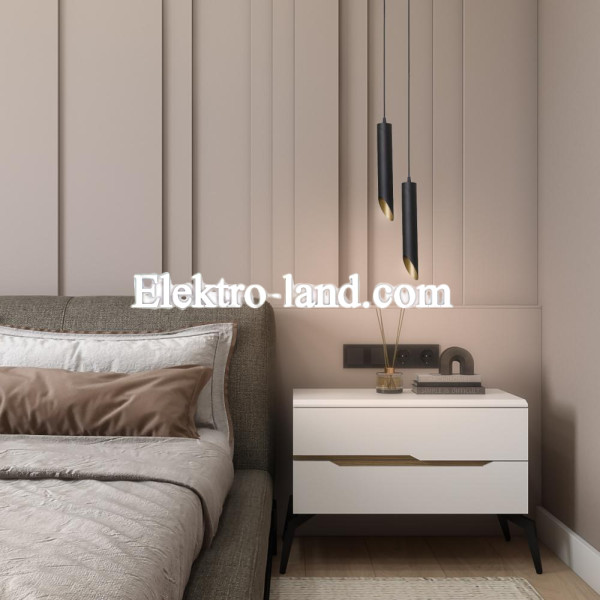 Светильник подвесной лофт MSK Electric Slice NL 3722 черный+золото