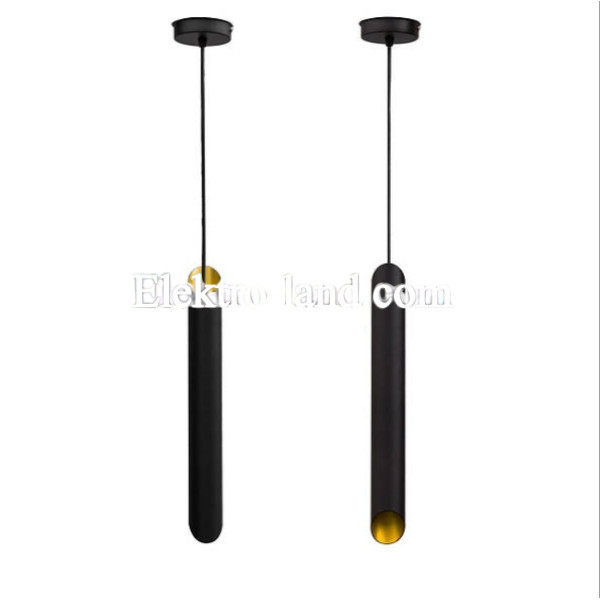 Светильник подвесной MSK Electric Slice NL 4022 BK+GD черный+золото 