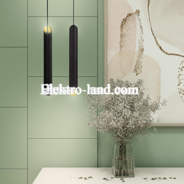 Светильник подвесной MSK Electric Slice NL 4022 BK+GD черный+золото 