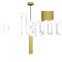 Светильник подвесной лофт MSK Electric Tube MR 3522 GD золото муар 