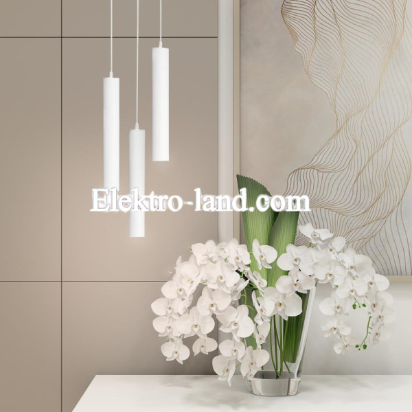Подвесной светильник лофт MSK Electric Tube NL-3522-3R белый
