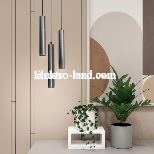 Подвесной светильник лофт MSK Electric Tube NL 3522-3R серебро