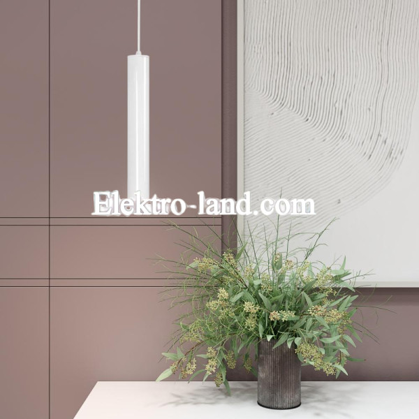 Светильник подвесной лофт MSK Electric Tube NL 3522 WGL белый глянец