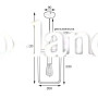 Светильник подвесной MSK Electric Asket под лампу Е27 NL 2033 BK черный