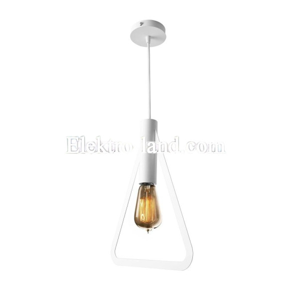 Светильник подвесной MSK Electric Asket под лампу Е27 NL 2733 WH белый (треугольник)