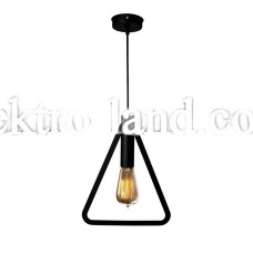 Светильник подвесной MSK Electric Asket под лампу Е27 NL 2733 BK черный (треугольник)
