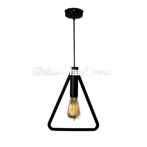 Светильник подвесной MSK Electric Asket под лампу Е27 NL 2733 BK черный (треугольник)