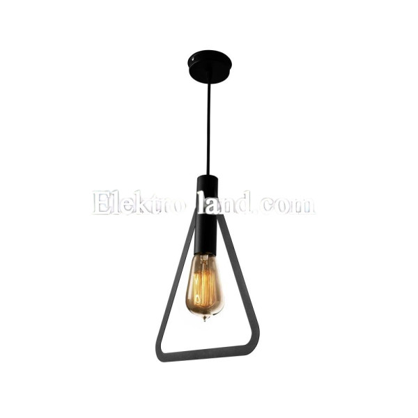 Светильник подвесной MSK Electric Asket под лампу Е27 NL 2733 BK черный (треугольник)