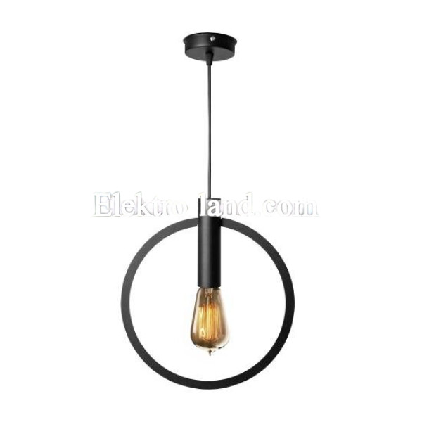 Светильник подвесной MSK Electric Asket под лампу Е27 NL 3033 BK черный (круг)