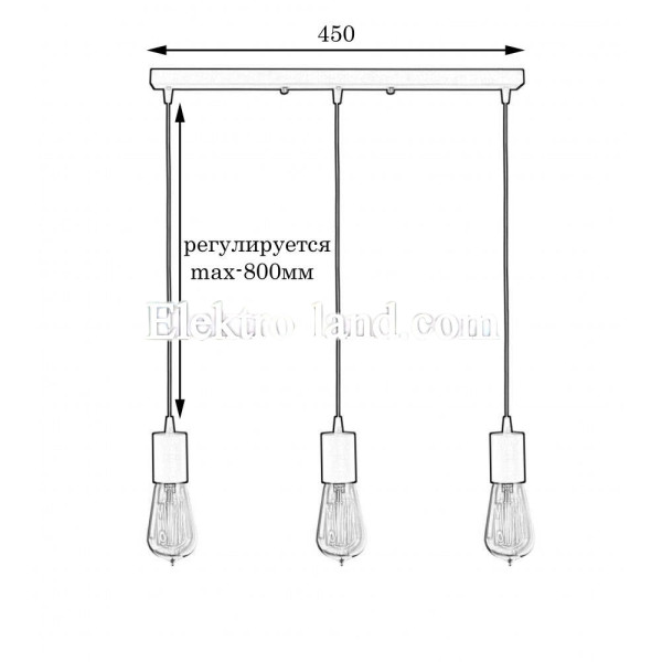 Светильник подвесной на планке MSK Electric Asket NL 660-3 черный
