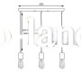 Светильник подвесной на планке MSK Electric Asket NL 660-3 черный