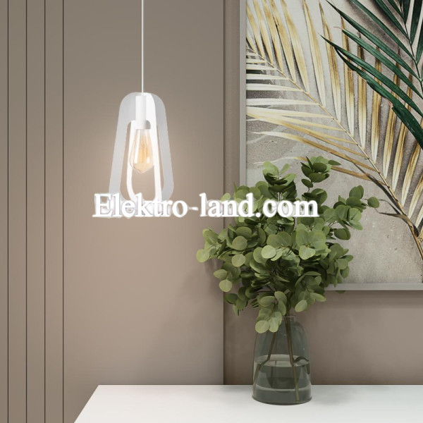 Светильник подвесной MSK Electric Catania в стиле лофт под лампу Е27 NL 3019 WH белый